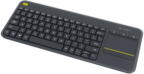 Logitech K400 Plus Touch Wireless Tastatur (QWERTZ, deutsches Tastaturlayout) (schwarz | 5er Pack) von Logitech