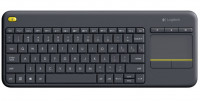 Logitech K400 Plus Wireless Touch Keyboard schwarz, USB, DE von Logitech