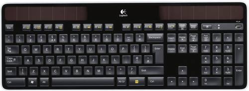 Logitech K750 Wireless Solar Keyboard Funk Tastatur Deutsch, QWERTZ Schwarz Solar von Logitech