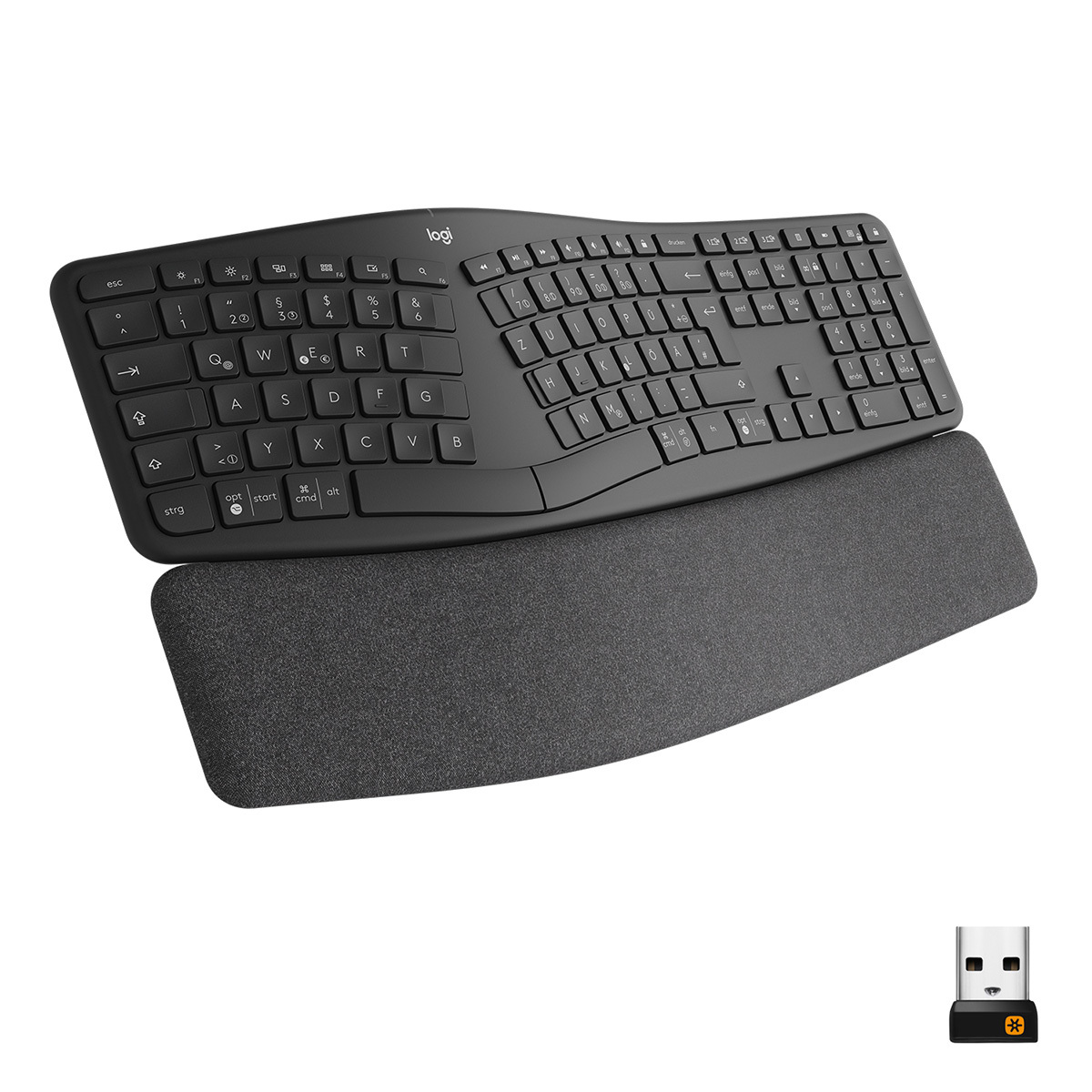Logitech K860 Ergo, ergonomische Tastatur, kabellos Logitech K860 Ergo, ergonomische Tastatur, kabellos von Logitech