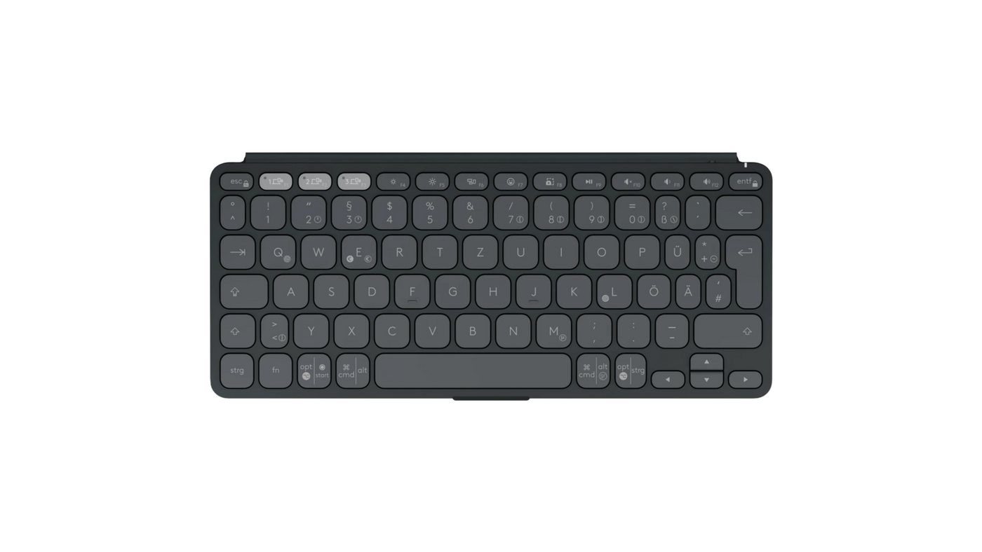 Logitech Keys-To-Go 2 - GRAPHITE - DEU - WESTMID-511 Gaming-Tastatur (Bluetooth Low Energy technology) von Logitech