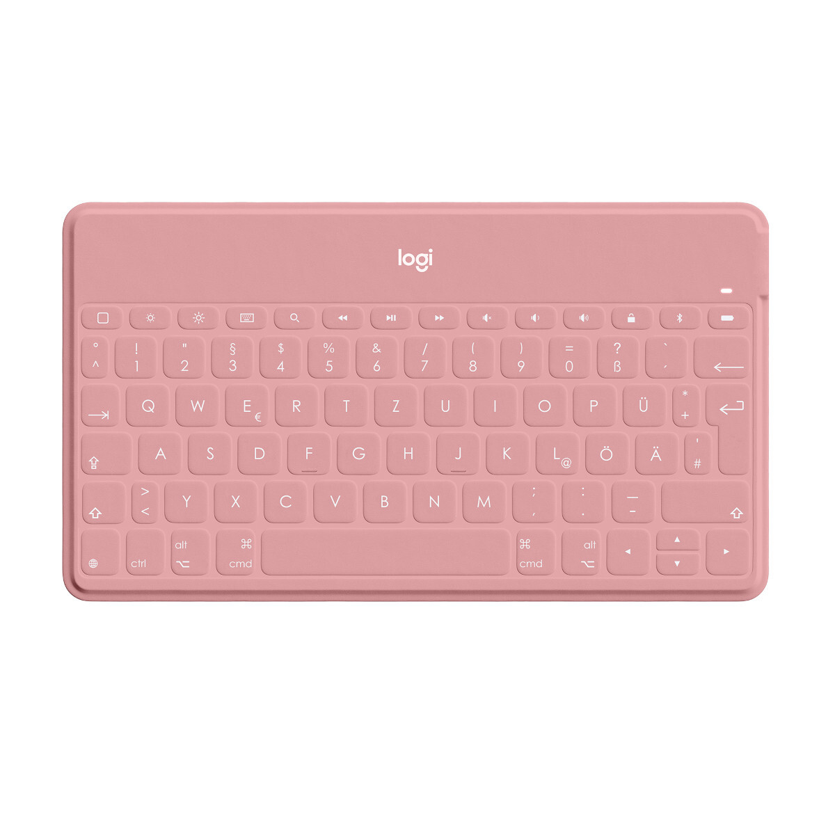 Logitech Keys To Go kabellose Bluetooth Tastatur, ultraleicht, für iPhone iPad und Apple TV, Pink von Logitech