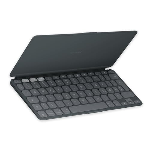 Logitech Keys-To-Go 2, mobile kabellose Tastatur für iPad mit integriertem Schutzcover, schlanke und kompakte, für iPad, iPhone, Mac und Apple TV, einfacher Gerätewechsel, DEU QWERTZ-Layout - Grau Logitech Keys-To-Go 2, mobile kabellose Tastatur für iPad mit integriertem Schutzcover, schlanke und kompakte, für iPad, iPhone, Mac und Apple TV, einfacher Gerätewechsel, DEU QWERTZ-Layout - Grau von Logitech