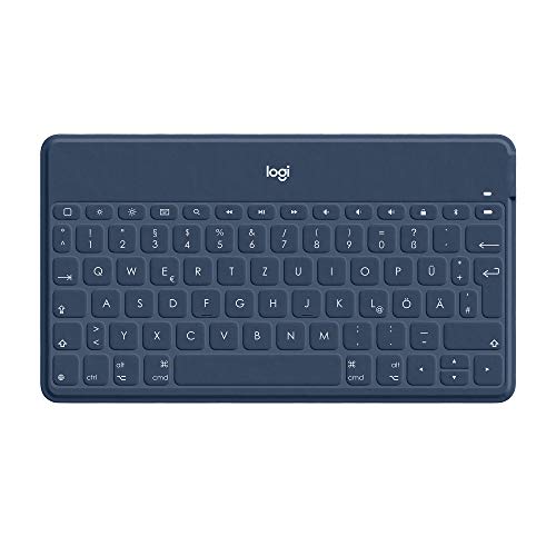 Logitech Keys-to-Go Kabellose Tablet-Tastatur, Bluetooth, iOS-Sondertasten, Ultraleicht & Geräuschlos, 3-Monate Akkulaufzeit, Fürs Tablet und Smartphone, Deutsches QWERTZ-Layout - Schwarz Logitech Keys-to-Go Kabellose Tablet-Tastatur, Bluetooth, iOS-Sondertasten, Ultraleicht & Geräuschlos, 3-Monate Akkulaufzeit, Fürs Tablet und Smartphone, Deutsches QWERTZ-Layout - Schwarz von Logitech
