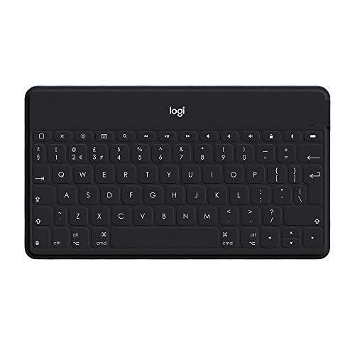 Logitech Keys-to-Go Kabellose Tablet-Tastatur, Bluetooth, iOS-Sondertasten, Ultraleicht & Geräuschlos, 3-Monate Akkulaufzeit, Fürs Tablet und Smartphone, UK QWERTY Layout - Schwarz Logitech Keys-to-Go Kabellose Tablet-Tastatur, Bluetooth, iOS-Sondertasten, Ultraleicht & Geräuschlos, 3-Monate Akkulaufzeit, Fürs Tablet und Smartphone, UK QWERTY Layout - Schwarz von Logitech