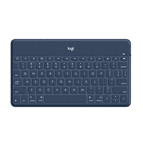 Logitech Keys-to-Go Kabellose Tablet-Tastatur, Bluetooth, iOS-Sondertasten, Ultraleicht & Geräuschlos, 3-Monate Akkulaufzeit, Fürs Tablet und Smartphone, UK QWERTY-Layout - Schwarz Logitech Keys-to-Go Kabellose Tablet-Tastatur, Bluetooth, iOS-Sondertasten, Ultraleicht & Geräuschlos, 3-Monate Akkulaufzeit, Fürs Tablet und Smartphone, UK QWERTY-Layout - Schwarz von Logitech