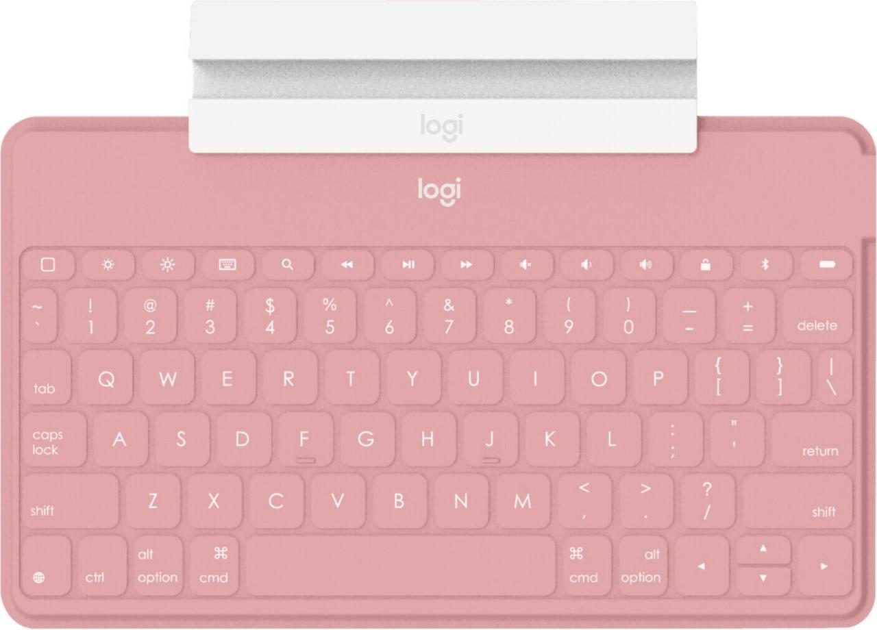 Logitech Keys-to-go Bluetooth-Tastatur mit iPhone-Halterung blush Logitech Keys-to-go Bluetooth-Tastatur mit iPhone-Halterung blush von Logitech