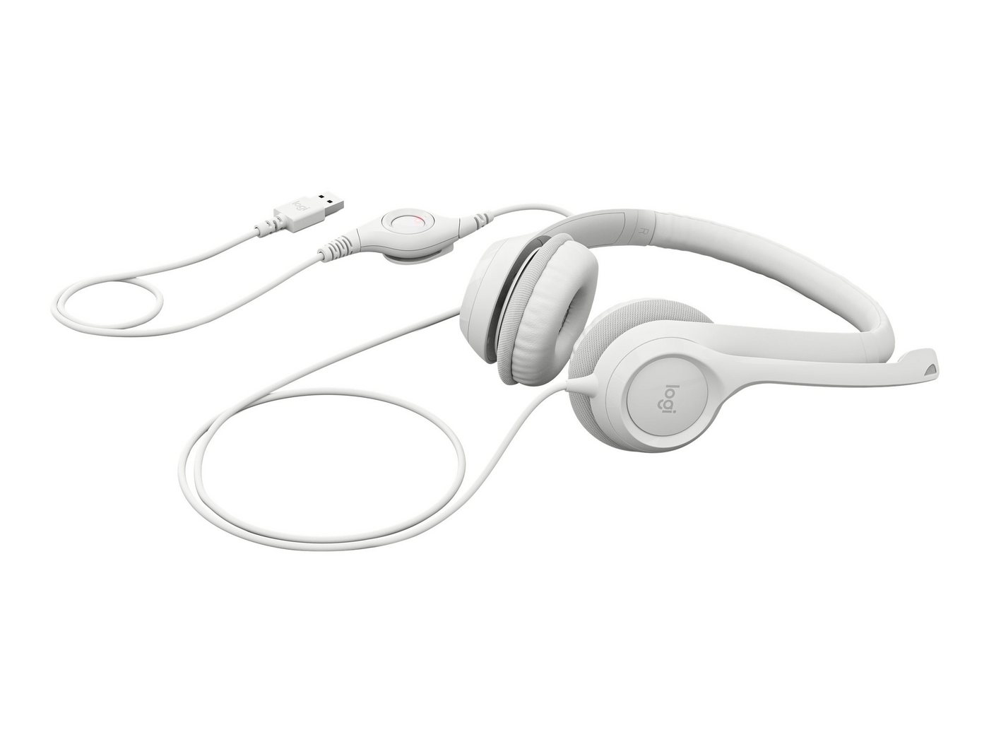 Logitech LOGITECH H390 USB Computer Headset - OFF-WHITE - EMEA-914 Headset Logitech LOGITECH H390 USB Computer Headset - OFF-WHITE - EMEA-914 Headset von Logitech