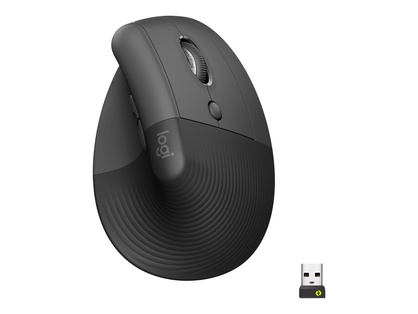 Logitech LOGITECH Lift Ergonomic Wireless Mouse black retail Maus von Logitech