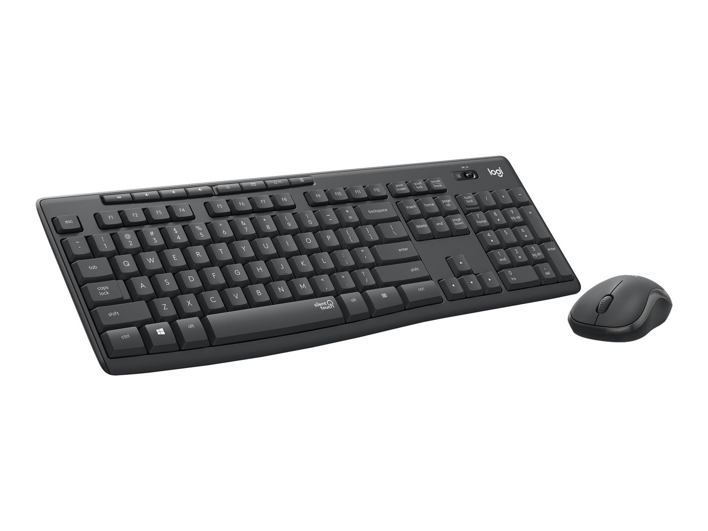 Logitech LOGITECH MK295 Silent Wireless Combo - GRAPHITE - DEU - CENTRAL Tastatur- und Maus-Set Logitech LOGITECH MK295 Silent Wireless Combo - GRAPHITE - DEU - CENTRAL Tastatur- und Maus-Set von Logitech