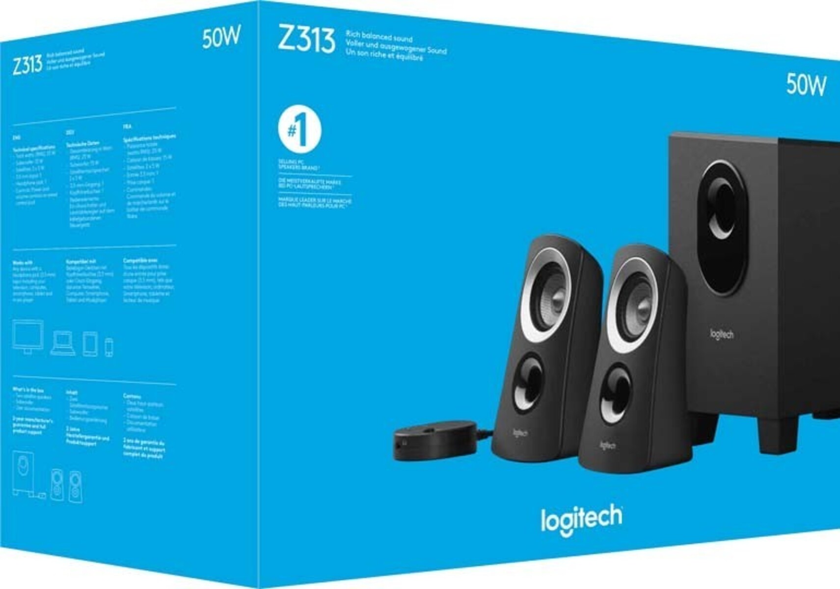 Logitech Lautsprecher-System Z313 sw 980-000413 Logitech Lautsprecher-System Z313 sw 980-000413 von Logitech