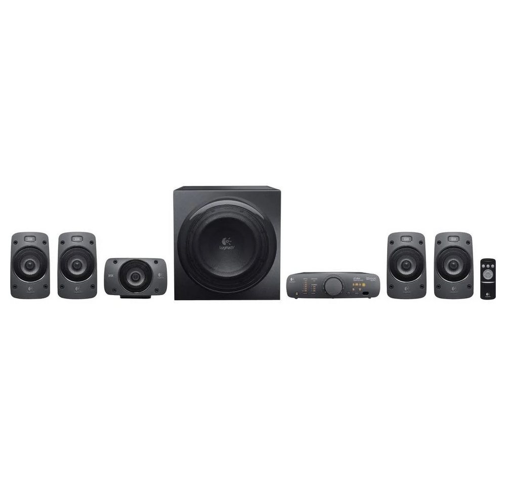 Logitech Lautsprechersystem - kabelgebundene 5.1 PC-Lautsprecher 500 W Schwarz 5.1 Lautsprecher System von Logitech