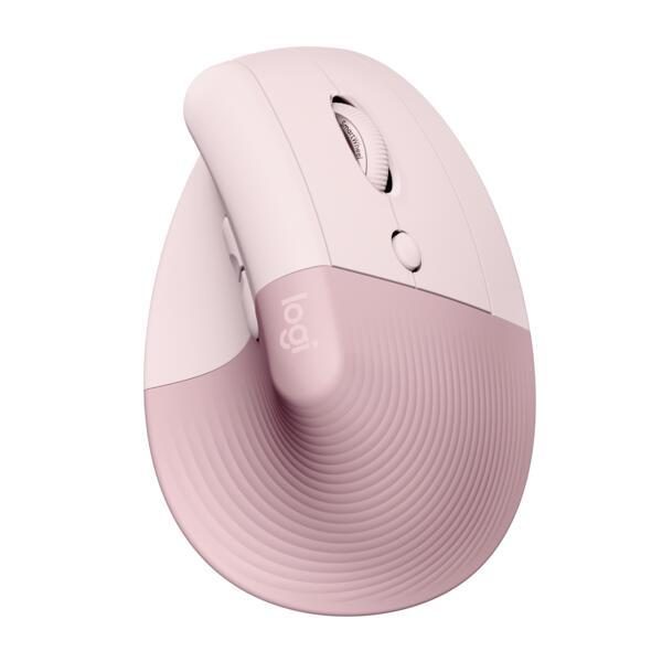 Logitech Lift ergonomische vertikale Maus für Rechtshänder (kabellos, pink) von Logitech