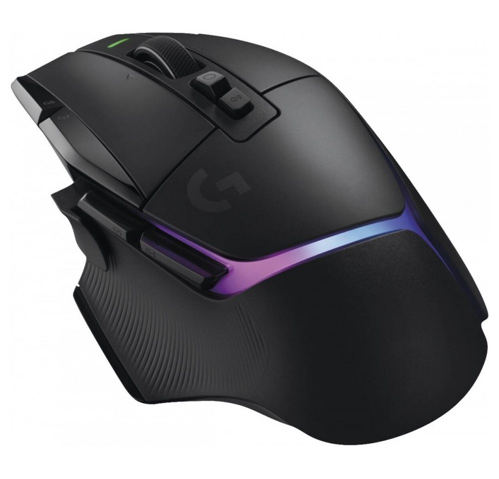 Logitech Logitech G502 X PLUS Gaming-Maus Schwarz Maus (Funkübertragung, Beleuchtetes Scrollrad und 13 programmierbare Tasten) von Logitech