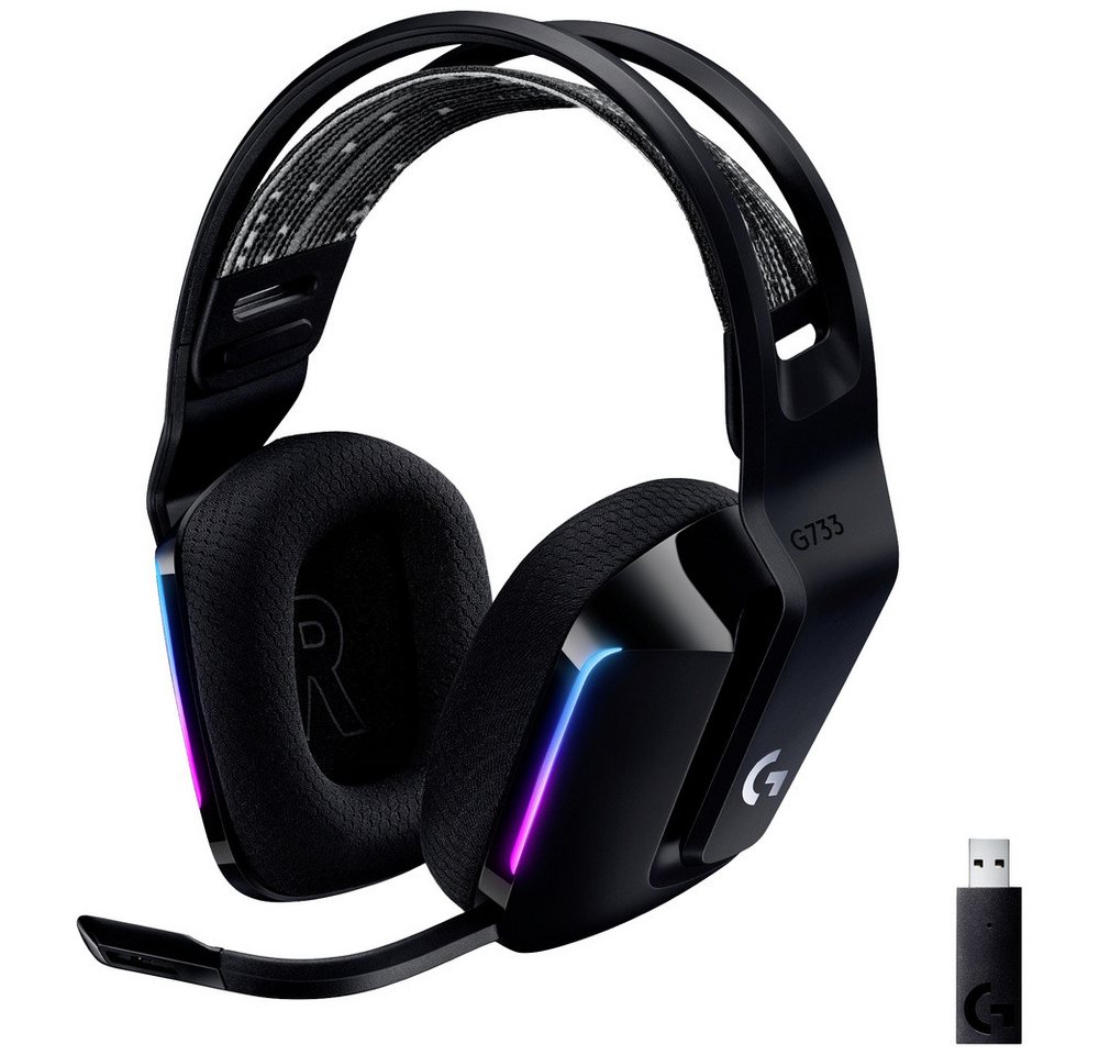 Logitech Logitech Gaming G733 LIGHTSPEED Gaming On Ear Headset Funk 7.1 Surrou Kopfhörer von Logitech