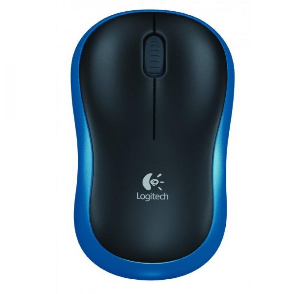 Logitech Logitech M185, RF Wireless, Optisch, Notebook, Blau, USB, Nano Maus von Logitech