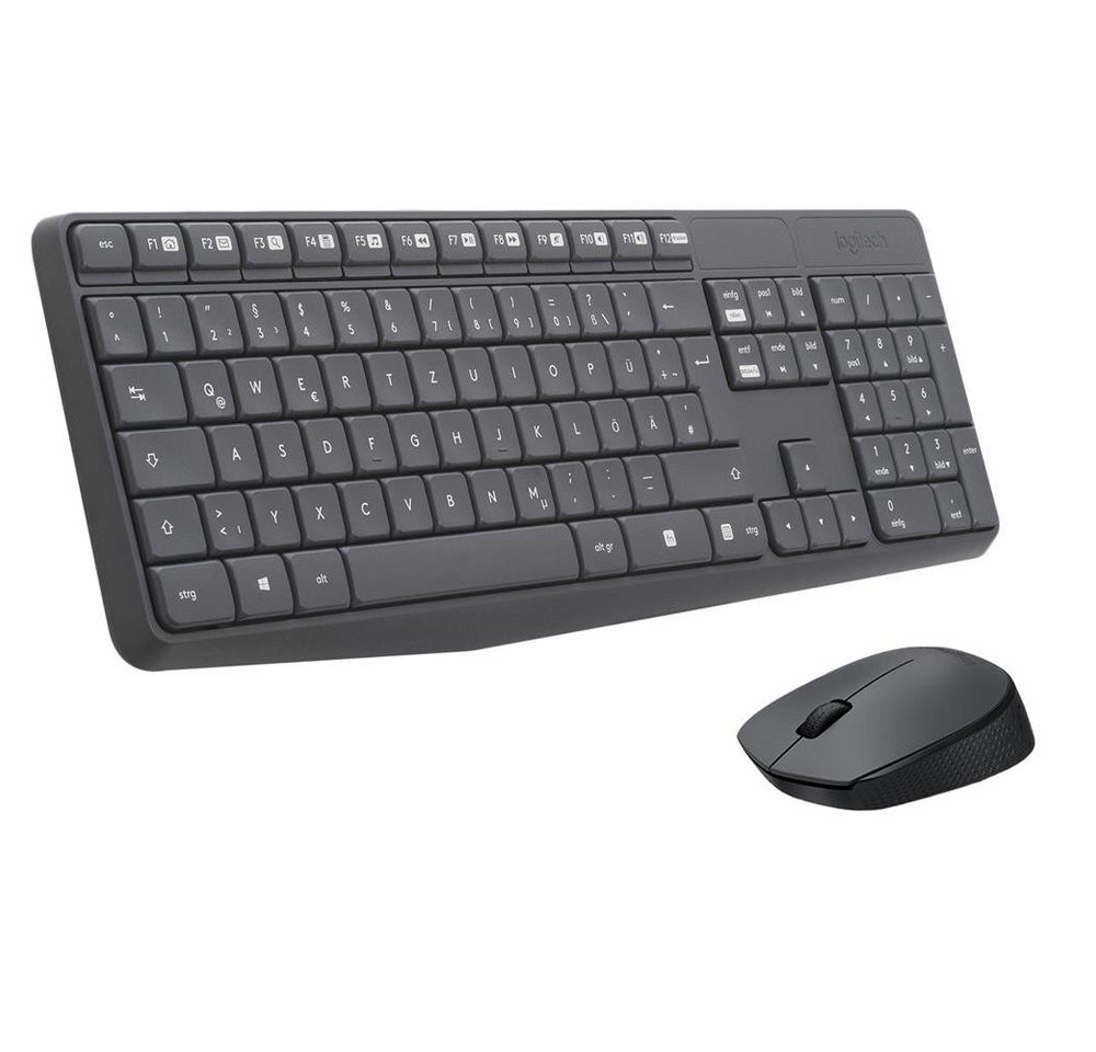 Logitech Logitech MK235 Tastatur RF Wireless QWERTZ Deutsch Grau Tastatur Logitech Logitech MK235 Tastatur RF Wireless QWERTZ Deutsch Grau Tastatur von Logitech