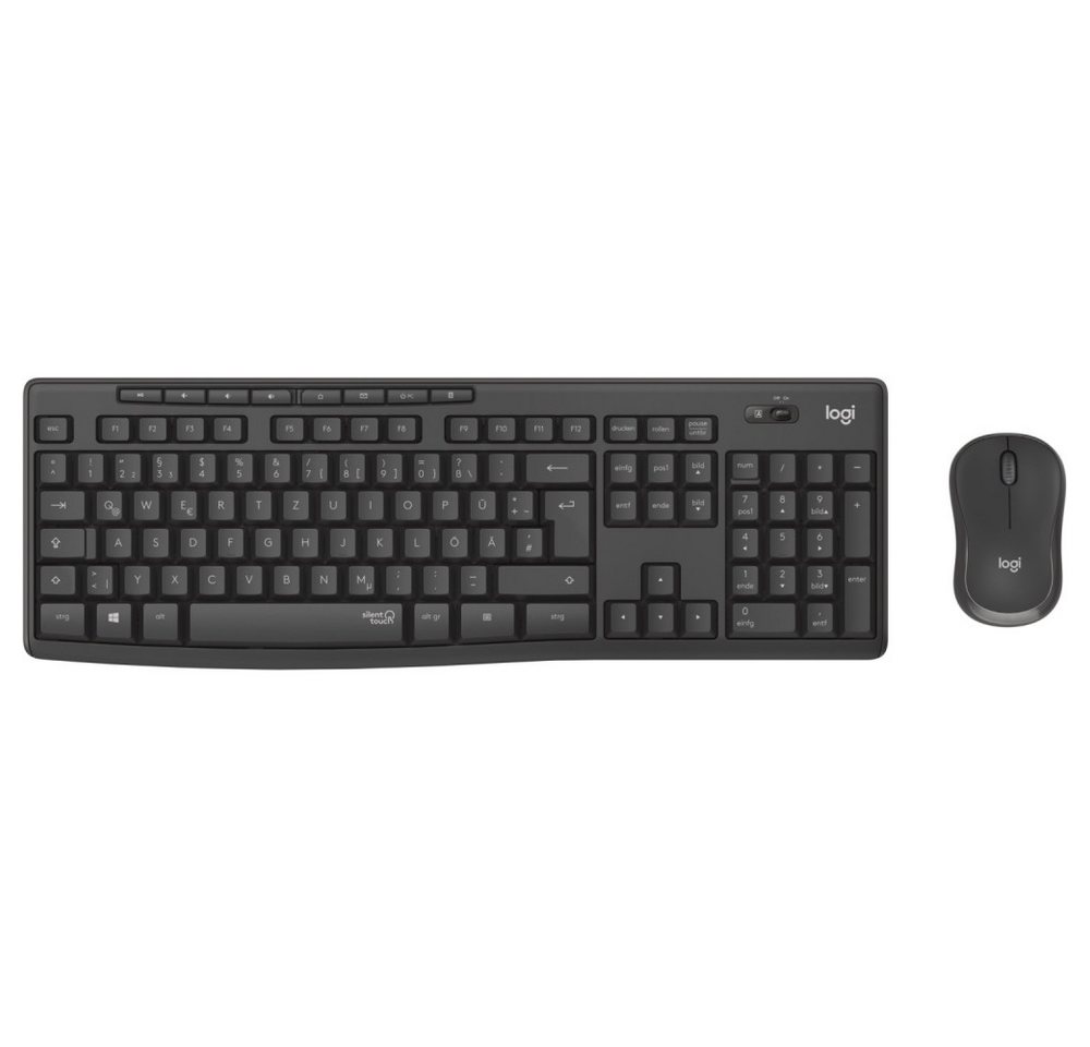 Logitech Logitech MK295 kabelloses Tastatur-Set graphit. Wireless-Tastatur (SilentTouch Technologie) von Logitech