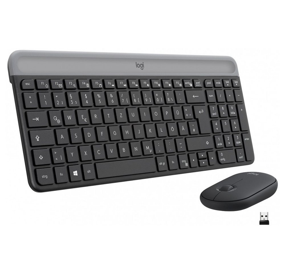 Logitech Logitech MK470 Slim Combo kabelloses Tastatur-Set Slimline-Tastatur (Plug & Play) von Logitech