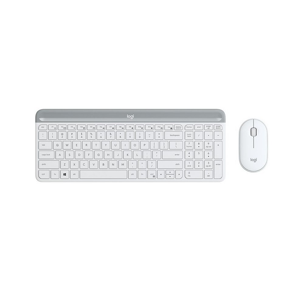 Logitech Logitech MK470 Slim Combo kabelloses Tastatur-Set. Slimline-Tastatur (Platzsparendes Design) von Logitech