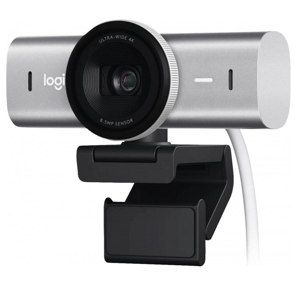Logitech Logitech MX Brio 4K Webcam Pale Grey Webcam (Ultra HD-Video in 4K-Auflösung, Ultra HD-Video in 4K-Auflösung) von Logitech