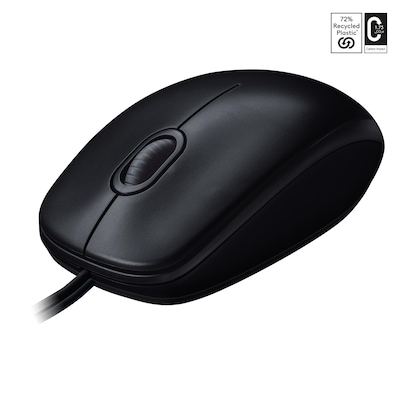 Logitech M100 Schwarz - Kabelgebundene Maus - Komfortabel. Robust. Unverzichtbar von Logitech