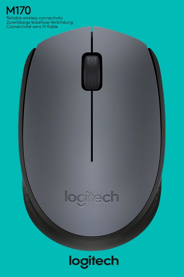 Logitech M170 optisch Wireless kabellos 3 Tasten 1000 dpi grau 910-004642 Maus Logitech M170 optisch Wireless kabellos 3 Tasten 1000 dpi grau 910-004642 Maus von Logitech