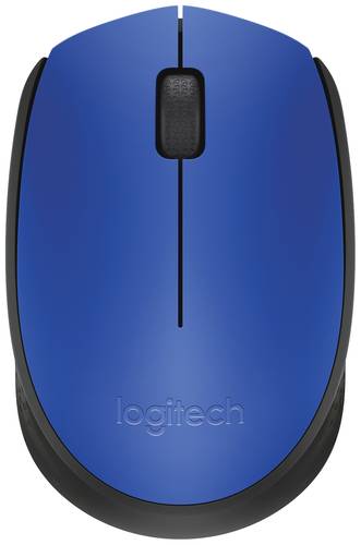 Logitech M171 Maus Kabellos, Funk Optisch Blau, Schwarz 3 Tasten 1000 dpi von Logitech