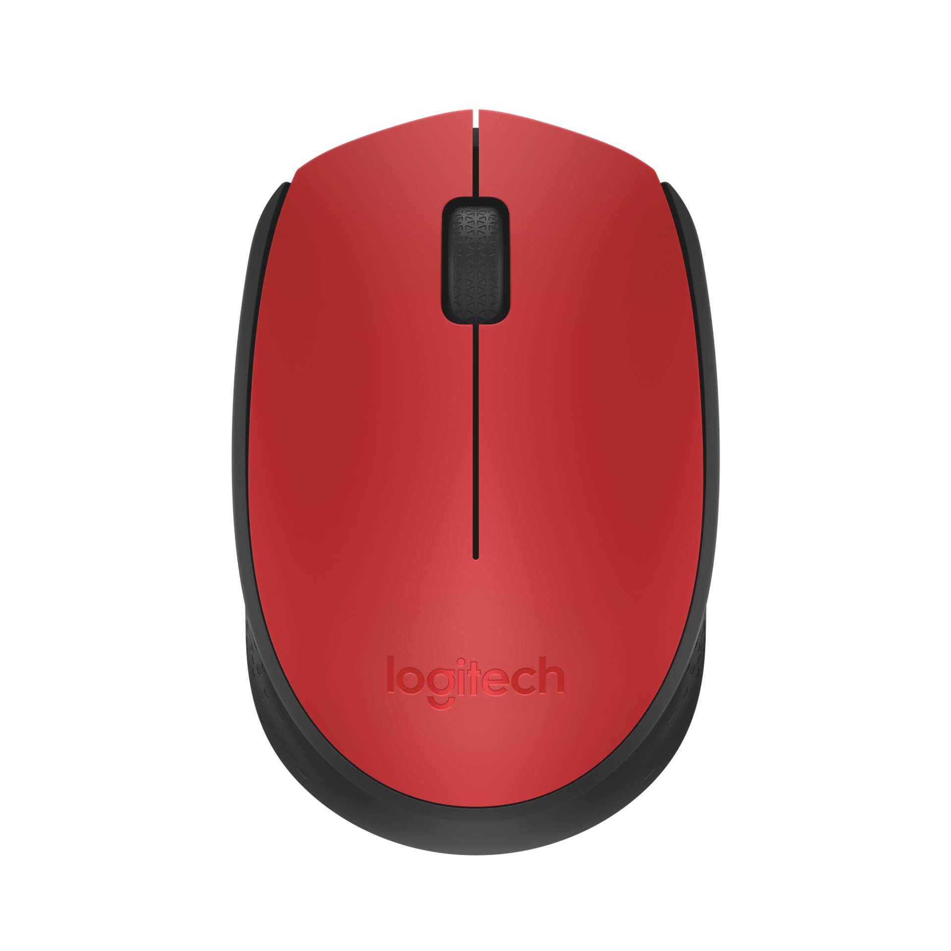 Logitech M171 kabellose, komfortable optische Maus, rot mit langer Lebensdauer, für Links- und Rechtshänder von Logitech