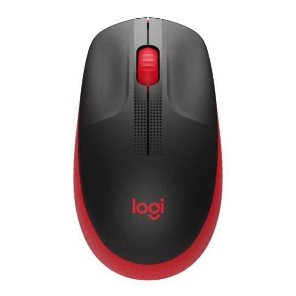 Logitech M190 Full-Size Wireless Maus (kabellos, rot) von Logitech