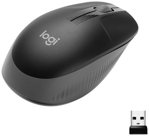 Logitech M190 Maus Funk Optisch Anthrazit 3 Tasten 1000 dpi von Logitech