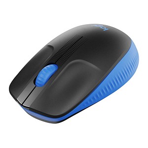 Logitech M190 Maus kabellos schwarz, blau von Logitech