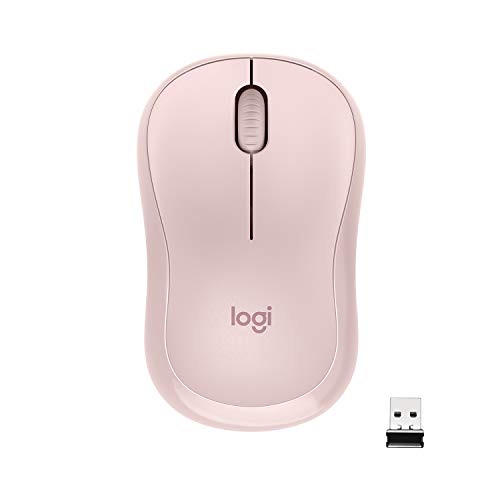Logitech M220 SILENT Kabellose Maus, 2,4 GHz mit USB-Empfänger, 1000 DPI Optical Tracking, 18 Monate Batterielaufzeit, Für Links- & Rechtshänder, Kompatibel mit PC, Mac, Laptop - Rosa von Logitech