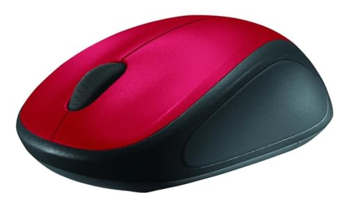 Logitech M235 Kabellose Maus, 2,4 GHz mit USB-Unifying-Empfänger, 1000 DPI Optical Tracking, 12 Monatige Batterielaufzeit, Kompatibel mit PC, Mac, Laptop und Chromebook - Rot von Logitech