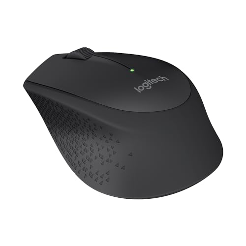 Logitech M280 Kabellose Maus, 2,4 GHz mit USB-Nano-Empfänger, 1000 DPI Optical Tracking, 3 Tasten, 18 Monate Batterielaufzeit, Kompatibel mit PC, Mac, Laptop, Chromebook - Schwarz von Logitech