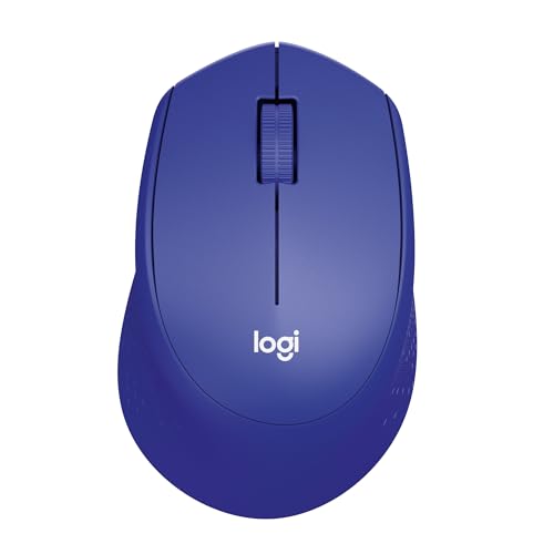 Logitech M330 SILENT PLUS Kabellose Maus, 2,4 GHz mit USB-Nano-Empfänger, 1000 DPI Optical Tracking, 2 Jahre Batterielaufzeit, Kompatibel mit PC, Mac, Laptop, Chromebook - Blau von Logitech