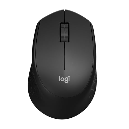 Logitech M330 SILENT PLUS Kabellose Maus, 2,4 GHz mit USB-Nano-Empfänger, 1000 DPI Optical Tracking, 2 Jahre Batterielaufzeit, Kompatibel mit PC, Mac, Laptop, Chromebook - Schwarz von Logitech