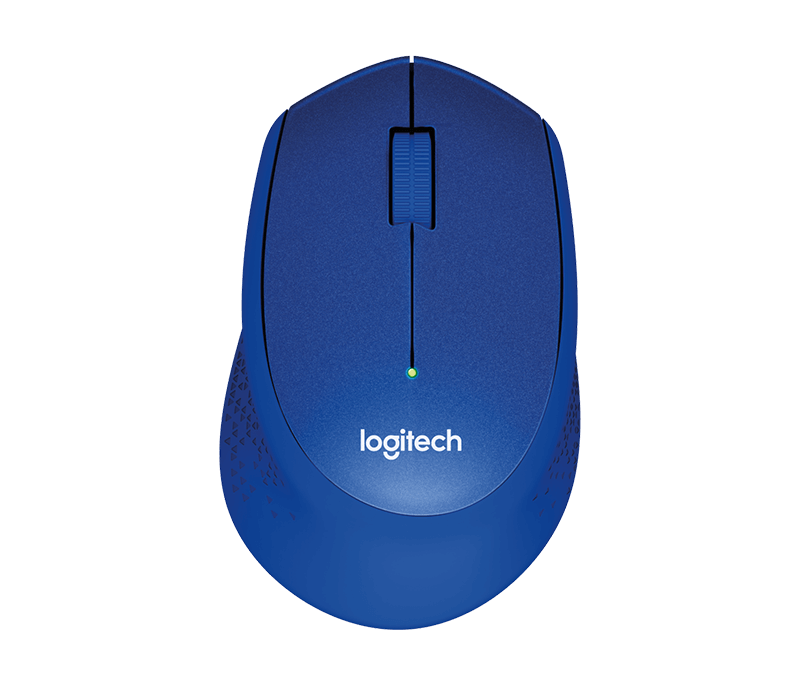 Logitech M330 Silent Plus Maus, blau von Logitech