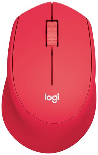 Logitech M330 Silent Plus Maus Funk Optisch Rot 3 Tasten 1000 dpi von Logitech