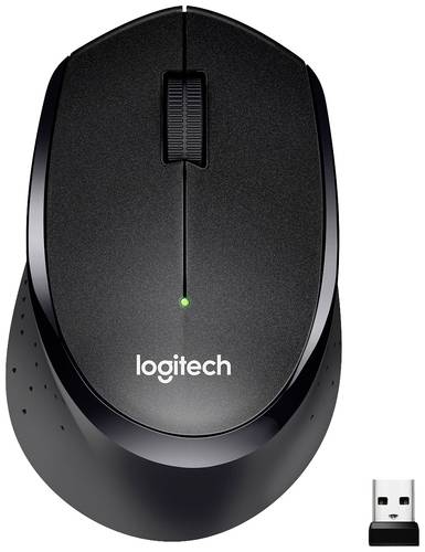 Logitech M330 Silent Plus Maus Funk Optisch Schwarz 3 Tasten 1000 dpi von Logitech