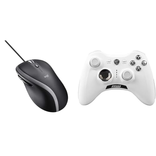 Logitech M500s Kabelgebundene Maus & MSI Force GC30 V2 White Kabelloser von Logitech