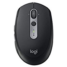 Logitech M590 Silent - Maus - optisch - 7 Tasten - drahtlos - Bluetooth, 2,4 GHz - kabelloser Empfänger (USB) - graphite tonal (910-005197) von Logitech