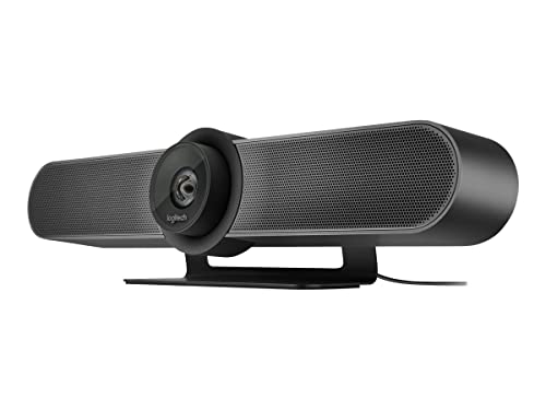 Logitech MEETUP Videokonferenz-Webcam, Ultra-HD 4K, 120° Blickfeld, Motorisierte Neigung, Integrierte Lautsprecher, Full Duplex & Advanced Beamforming Mikrofone, Für kleinere Meetingräume - Schwarz Logitech MEETUP Videokonferenz-Webcam, Ultra-HD 4K, 120° Blickfeld, Motorisierte Neigung, Integrierte Lautsprecher, Full Duplex & Advanced Beamforming Mikrofone, Für kleinere Meetingräume - Schwarz von Logitech