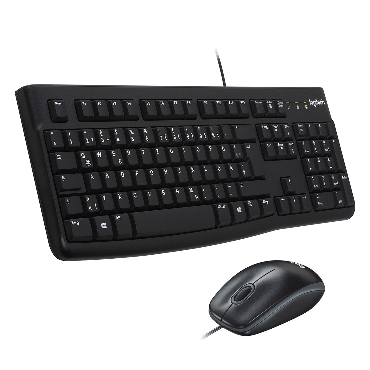 Logitech MK120 Desktopset, kabelgebunden, Tastatur und Maus von Logitech