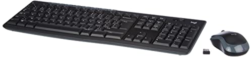 Logitech MK270 Kabelloses Set mit Tastatur und Maus für Windows, Belgisches AZERTY-Layout - Schwarz von Logitech