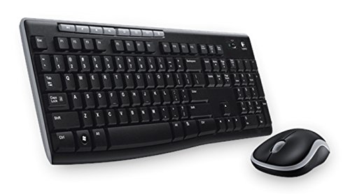 Logitech MK270 Kabelloses Set mit Tastatur und Maus für Windows, Hebräisches Layout - Schwarz von Logitech