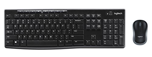 Logitech MK270 Kabelloses Set mit Tastatur und Maus für Windows, Skandinavisches QWERTY-Layout - Schwarz von Logitech