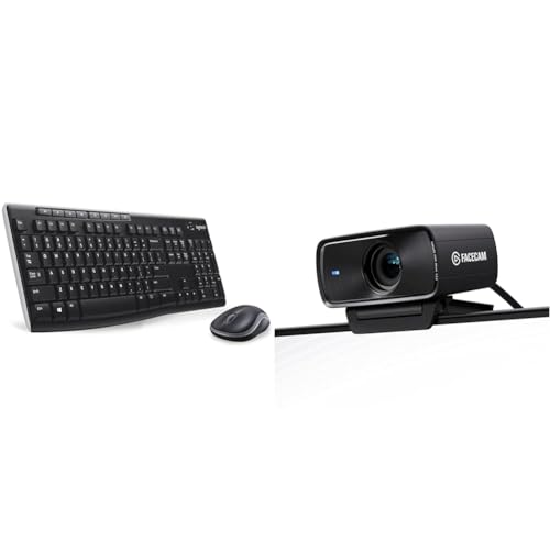 Logitech MK270 Kabelloses Set & Elgato Facecam MK.2 – Erstklassige Full-HD-Webcam von Logitech