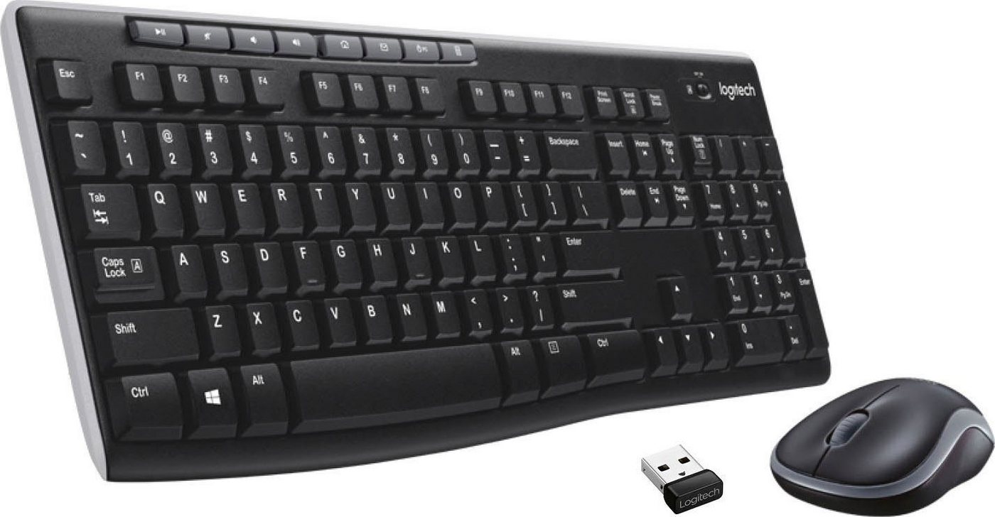 Logitech MK270 Kabelloses Tastatur-Maus-Set, 2.4 GHz Wireless Verbindung Tastatur- und Maus-Set von Logitech
