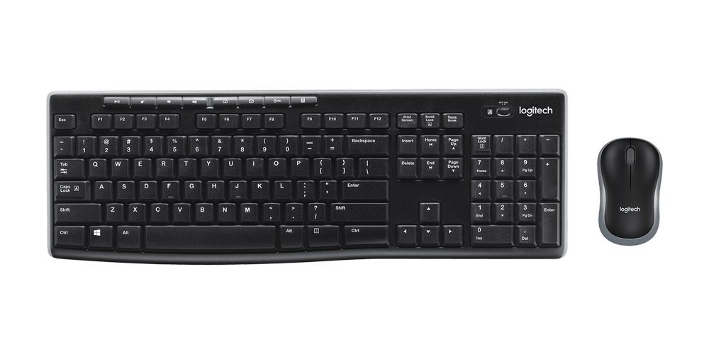 Logitech MK270 Wireless kabellos schwarz 920-004511 Tastatur- und Maus-Set von Logitech